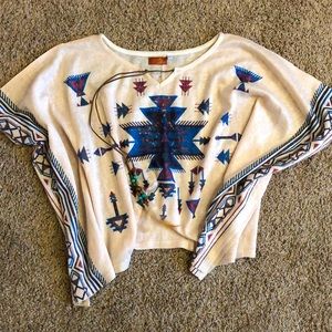 NWOT Scully Poncho Style Top